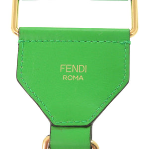 美品 フェンディ ストラップユー キャンバス レザー グリーン ショルダーストラップ 緑 1292【中古】FENDI