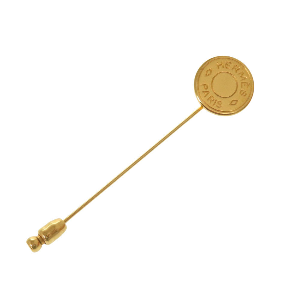 美品 エルメス セリエ ブローチ ゴールド アクセサリー 1385 【中古】 HERMES