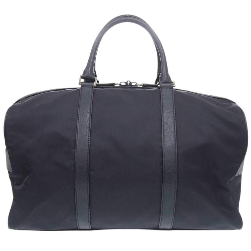 プラダ 2WAY 2VC014 ナイロン/レザー ネイビー ボストンバッグ 1390【中古】PRADA メンズ
