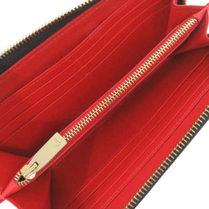美品 クリスチャンルブタン パネトーネ ラウンドファスナー スタッズ レザー ブラック 長財布 黒 1396【中古】Christian Louboutin