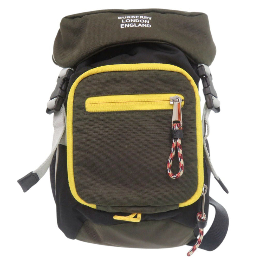 美品 バーバリー LEO 8013525 カーキ ボディバッグ 1397【中古】BURBERRY メンズ