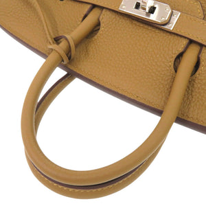 未使用品 エルメス バーキンヴェルソ25 トゴ ブロンズドレ ブルーブリュム シルバー金具 Y刻印(2020年製) ハンドバッグ 1419【中古】HERMES バーキン25