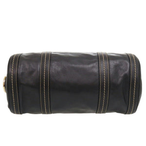 美品 グッチ ドゥケッサ リボン 181485 レザー ブラック ミニボストン 黒 ハンドバッグ 1423【中古】GUCCI