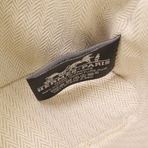 新品同様 エルメス ボリードポーチ 20 PM クレイジーH コットン シトロン/オークル シルバー金具 ポーチ 1436【中古】HERMES