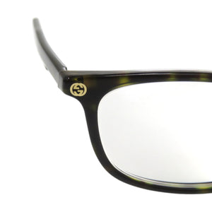 美品 グッチ 眼鏡 度入り ジャパンモデル GG0123OJ プラスチック 002 ハバナ サングラス 0599【中古】GUCCI