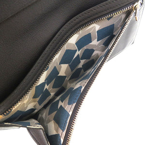 美品 エルメス シチズンツイル シルクイン スイフト ブルーインディゴ A刻印 紺 長財布 1448【中古】HERMES