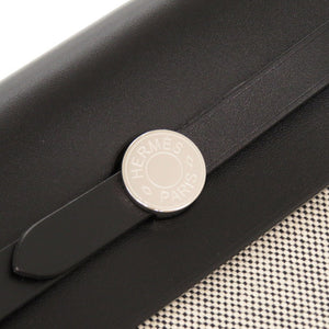 未使用 エルメス エールバッグジップ 20 ミニ トワルミリタリー ヴァッシュハンター エクリュ ブラック シルバー金具 K刻印(2025年製) ショルダーバッグ 1458【中古】HERMES