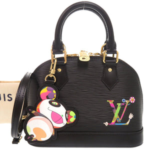 未使用 ルイ ヴィトン LV×TM 村上隆 アルマBB パンダ エピ M13670 IC ノワール ハンドバッグ ショルダーバッグ 黒 LV 1489【中古】LOUIS VUITTON