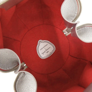 未使用 ルイ ヴィトン × 草間彌生 パンプキン バッグ M21761 IC レザー シルバー マルチカラー ショルダーバッグ LV 1496【中古】LOUIS VUITTON