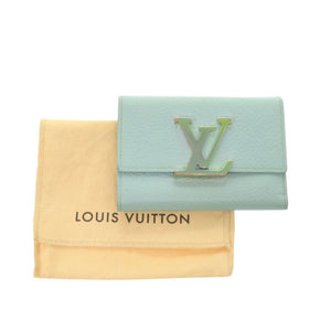 ルイ ヴィトン ポルトフォイユ カプシーヌ コンパクト M82147 トリヨンレザー ブルートパーズ 三つ折り財布 LV 1508【中古】LOUIS VUITTON