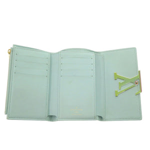 ルイ ヴィトン ポルトフォイユ カプシーヌ コンパクト M82147 トリヨンレザー ブルートパーズ 三つ折り財布 LV 1508【中古】LOUIS VUITTON