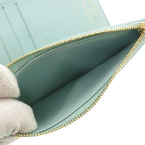 ルイ ヴィトン ポルトフォイユ カプシーヌ コンパクト M82147 トリヨンレザー ブルートパーズ 三つ折り財布 LV 1508【中古】LOUIS VUITTON