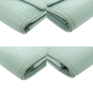 ルイ ヴィトン ポルトフォイユ カプシーヌ コンパクト M82147 トリヨンレザー ブルートパーズ 三つ折り財布 LV 1508【中古】LOUIS VUITTON