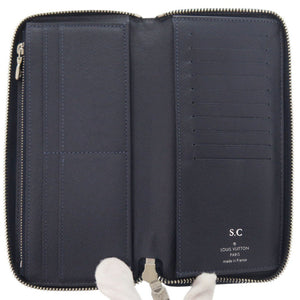 美品 ルイ ヴィトン ジッピーウォレット ヴェルティカル タイガ M30510 ネイビー 長財布 LV 1520【中古】LOUIS VUITTON メンズ