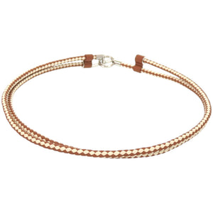 未使用品 エルメス グレナン レザー メタル ブラウン 茶 ベルト 1524【中古】HERMES