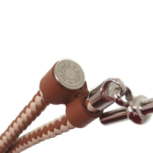 未使用品 エルメス グレナン レザー メタル ブラウン 茶 ベルト 1524【中古】HERMES
