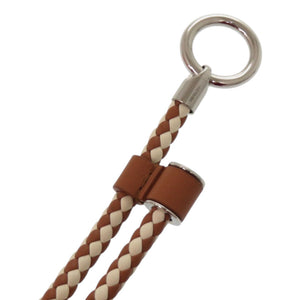 未使用品 エルメス グレナン レザー メタル ブラウン 茶 ベルト 1524【中古】HERMES