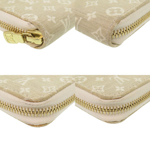美品 ルイ ヴィトン ジッピーウォレット モノグラム ミニラン M95310 ベージュ 長財布 LV 1530【中古】LOUIS VUITTON