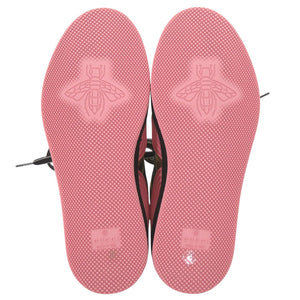 未使用品 グッチ バスケット ローカットスニーカー BASKET LOW 725905 サイズ35 (日本サイズ22cm) レザー ラバー ゴールド ピンク ブラック 靴 1540【中古】GUCCI