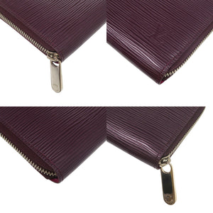 新品同様 ルイ ヴィトン ジッピーウォレット M6007L エピレザー パープル 紫 長財布 LV 1545【中古】LOUIS VUITTON