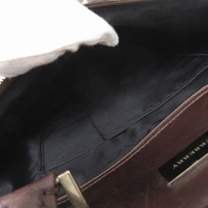 バーバリー ノバチェック キャンバス/レザー ベージュ ビジネスバッグ 1548【中古】BURBERRY