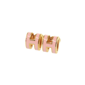新品同様 エルメス ポップアッシュ ミニ ピンク ゴールド金具 ピアス アクセサリー 1551 【中古】 HERMES