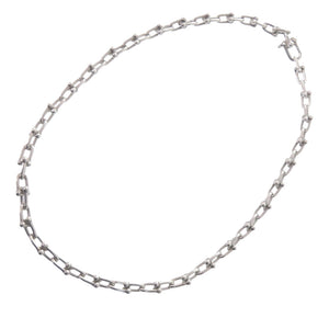 美品 ティファニー ハードウェア グラジュエイテッド スモールリンク ネックレス 18インチ シルバー 1557【中古】TIFFANY&Co. メンズ