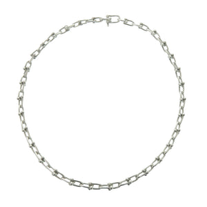 美品 ティファニー ハードウェア グラジュエイテッド スモールリンク ネックレス 18インチ シルバー 1557【中古】TIFFANY&Co. メンズ