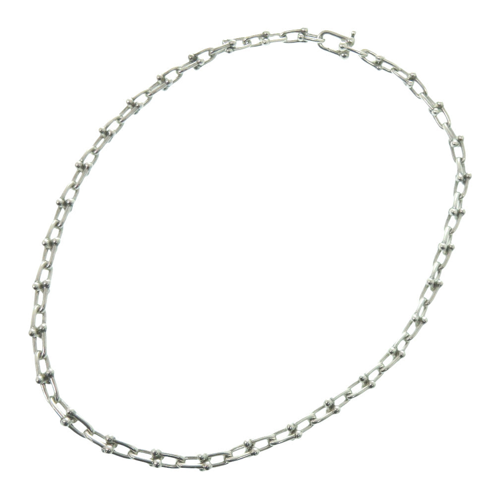 美品 ティファニー ハードウェア グラジュエイテッド スモールリンク ネックレス 18インチ シルバー 1557【中古】TIFFANY&Co. メンズ