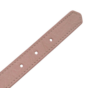 新品同様 バレンシアガ 3連 ジャイアントスタッズ 236345 レザー ピンク ブレスレット 1562【中古】BALENCIAGA