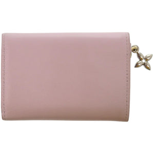 美品 ルイ ヴィトン ミニトリフォールドウォレット LVブルーム M15083 カーフ パープル 紫 三つ折り財布 LV 1599【中古】LOUIS VUITTON