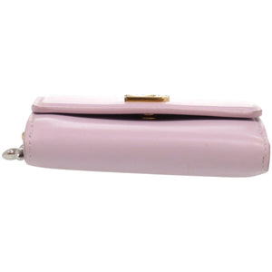 美品 ルイ ヴィトン ミニトリフォールドウォレット LVブルーム M15083 カーフ パープル 紫 三つ折り財布 LV 1599【中古】LOUIS VUITTON