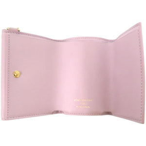 美品 ルイ ヴィトン ミニトリフォールドウォレット LVブルーム M15083 カーフ パープル 紫 三つ折り財布 LV 1599【中古】LOUIS VUITTON