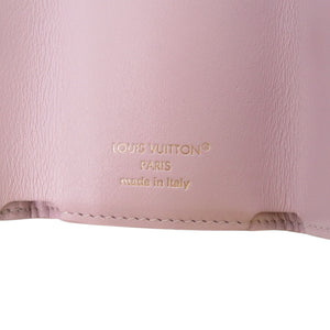 美品 ルイ ヴィトン ミニトリフォールドウォレット LVブルーム M15083 カーフ パープル 紫 三つ折り財布 LV 1599【中古】LOUIS VUITTON