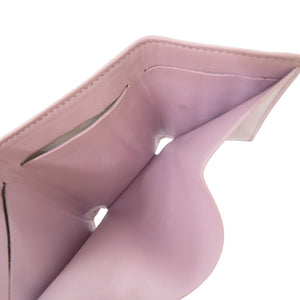 美品 ルイ ヴィトン ミニトリフォールドウォレット LVブルーム M15083 カーフ パープル 紫 三つ折り財布 LV 1599【中古】LOUIS VUITTON