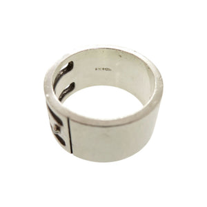 グッチ ロゴ ビス シルバー925 リング 指輪 1603【中古】GUCCI