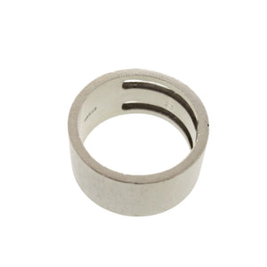 グッチ ロゴ ビス シルバー925 リング 指輪 1603【中古】GUCCI