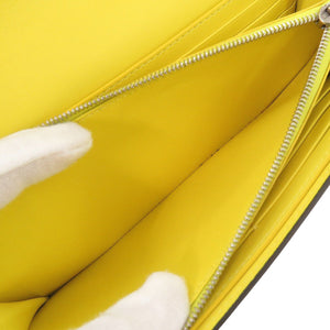 セリーヌ ラージ フラップ マルチファンクション レザー ブラック 長財布 黒 1606【中古】CELINE メンズ