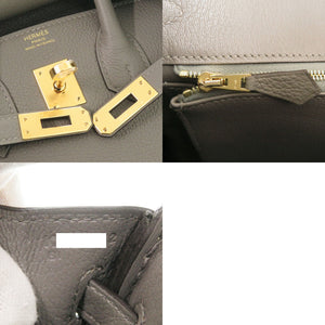 未使用 エルメス バーキン25 トゴ グリメイヤー シャンパンゴールド金具 K刻印(2025年製) ハンドバッグ 1614【中古】HERMES