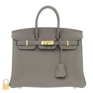 未使用 エルメス バーキン25 トゴ グリメイヤー シャンパンゴールド金具 K刻印(2025年製) ハンドバッグ 1614【中古】HERMES