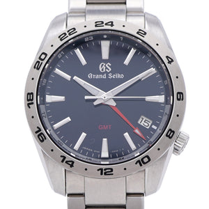 新品同様 セイコーグランドセイコー GMT スポーツコレクション SBGN029 / 9F86-0AK0 クオーツ 腕時計 SS ブラック 黒文字盤 1616【中古】SEIKO メンズ