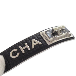 新品同様 シャネル コードココ H6947 レザー SS ブラック 黒文字盤 クオーツ 腕時計 1618【中古】CHANEL