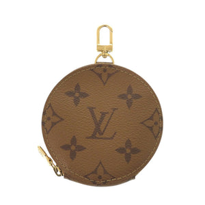 美品 ルイ ヴィトン モノグラムリバース J02522 キャンバス ブラック コインケース付き ショルダーストラップ 黒 LV 1649【中古】LOUIS VUITTON