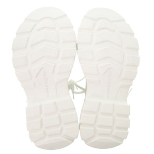 未使用品 アレキサンダーマックイーン トレッド スリック Tread Slick 厚底 697072 W4MV2 サイズ38 (日本サイズ 25cm) コットン ラバー ホワイト スニーカー 1663【中古】Alexander McQueen