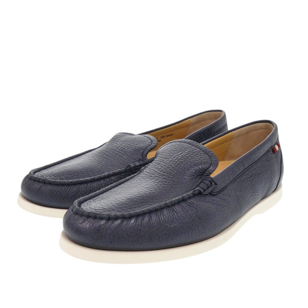 未使用 バリー Nadim ローファー 28cm レザー ネイビー 1669【中古】BALLY