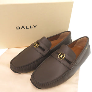 未使用品 バリー PAKLYS レザー ブラウン サイズ25cm ドライビングシューズ レザーシューズ 茶 1673【中古】BALLY メンズ