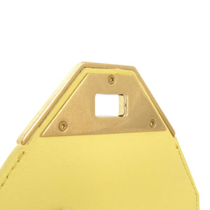 未使用品 バリー TILT COMPACT W 型押し WLO05H-VT382 ゴールド金具 レザー イエロー 黄色 三つ折り財布 1674【中古】BALLY