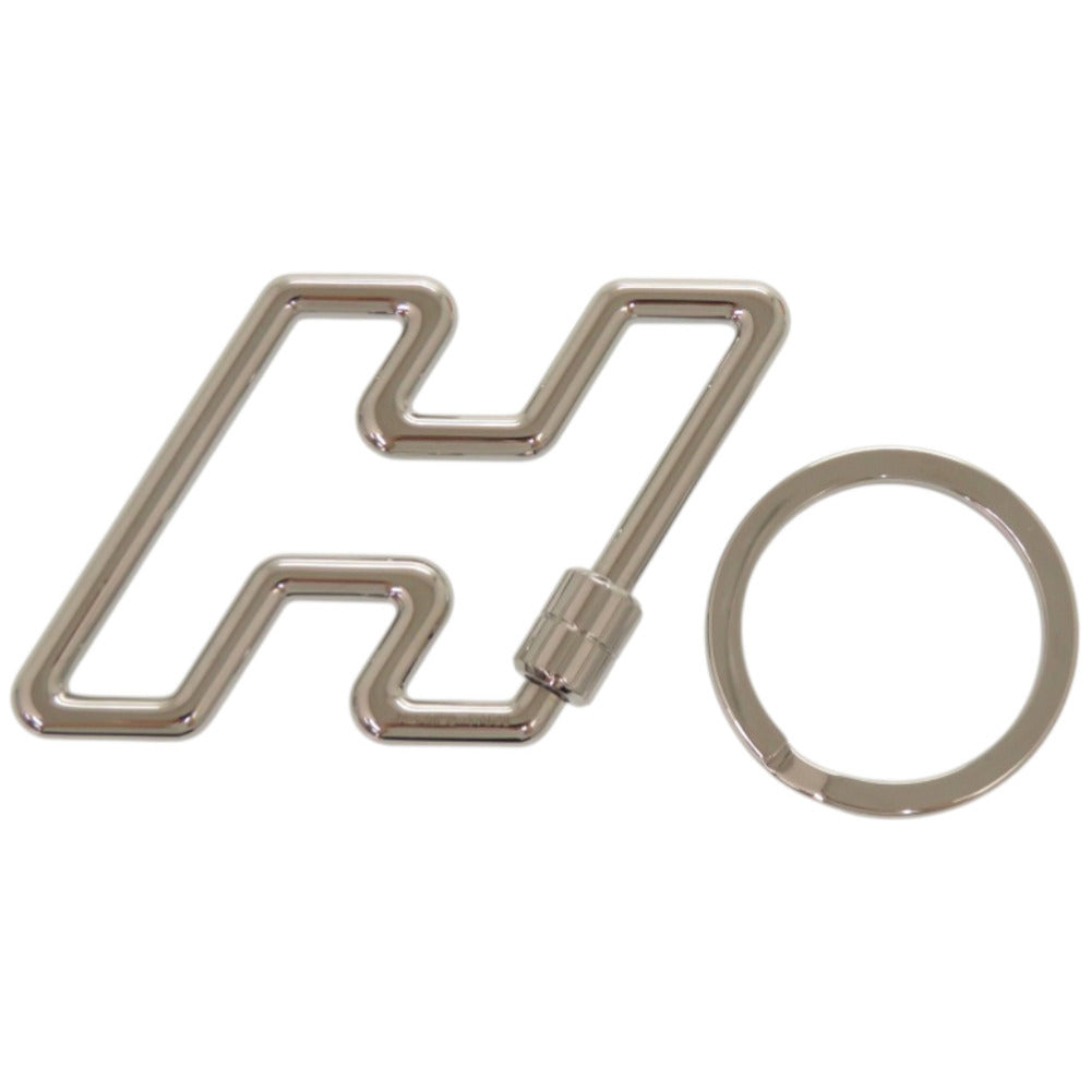 未使用品 エルメス H トゥ スピード H077245FJ00 キーホルダー メタル シルバー キーリング 1680【中古】HERMES