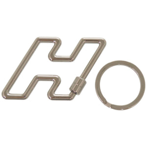 未使用品 エルメス H トゥ スピード H077245FJ00 キーホルダー メタル シルバー キーリング 1680【中古】HERMES