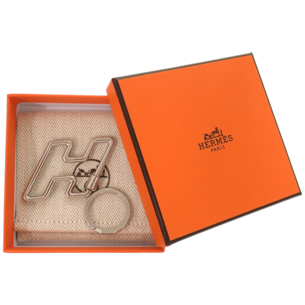 未使用品 エルメス H トゥ スピード H077245FJ00 キーホルダー メタル シルバー キーリング 1680【中古】HERMES